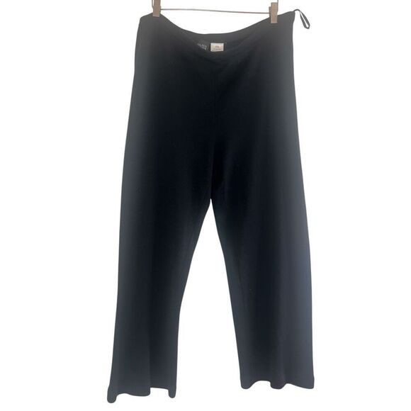 ✨EILEEN FISHER Black Straight Leg Silk Blend Sz XL  Pants✨ - Picture 2 of 5